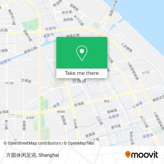 方圆休闲足浴 map