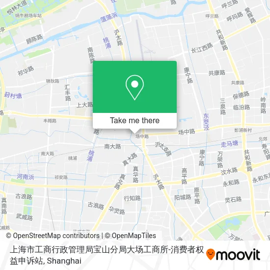 上海市工商行政管理局宝山分局大场工商所-消费者权益申诉站 map