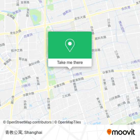 青教公寓 map