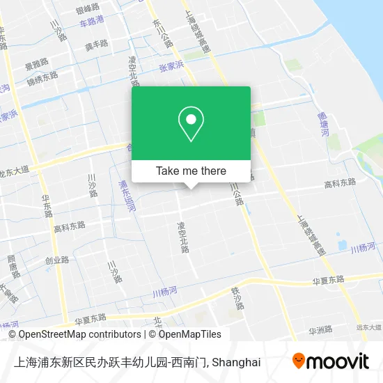 上海浦东新区民办跃丰幼儿园-西南门 map