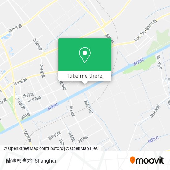 陆渡检查站 map