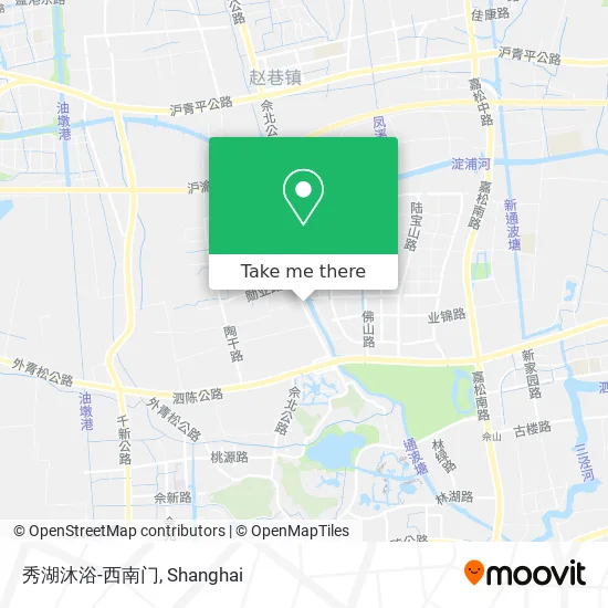 秀湖沐浴-西南门 map