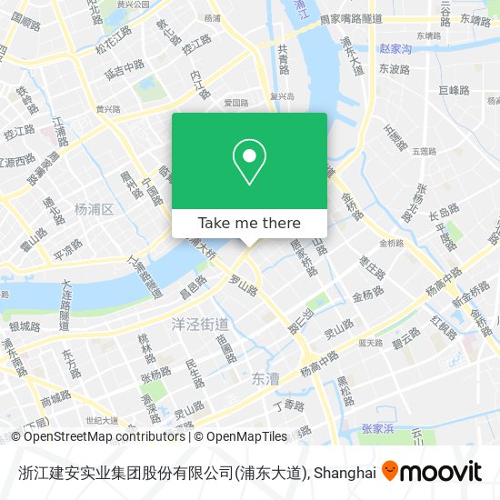 浙江建安实业集团股份有限公司(浦东大道) map