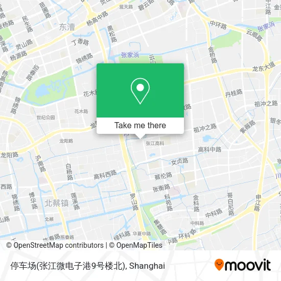 停车场(张江微电子港9号楼北) map