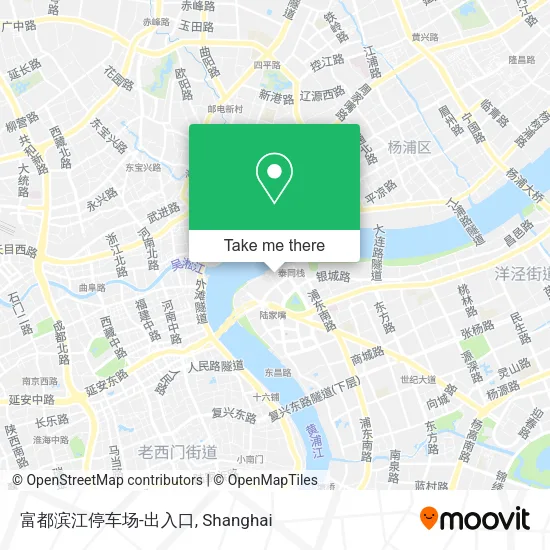 富都滨江停车场-出入口 map