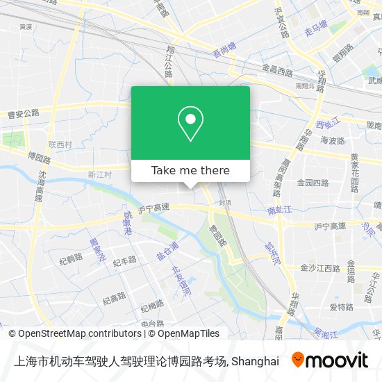 上海市机动车驾驶人驾驶理论博园路考场 map