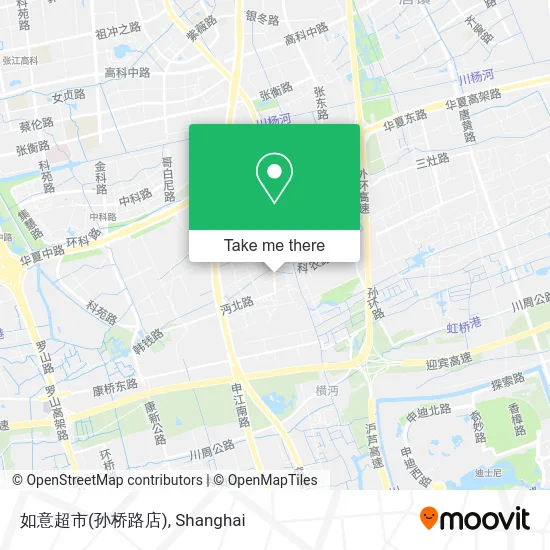 如意超市(孙桥路店) map