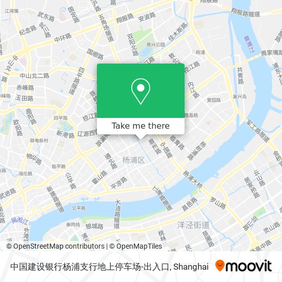 中国建设银行杨浦支行地上停车场-出入口 map