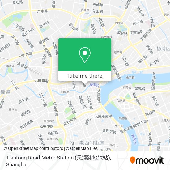 Tiantong Road Metro Station (天潼路地铁站) map