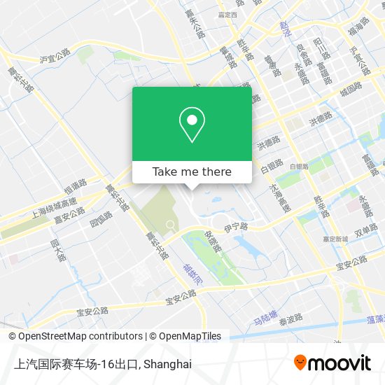 上汽国际赛车场-16出口 map