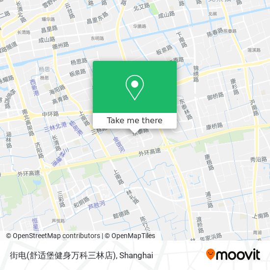 街电(舒适堡健身万科三林店) map