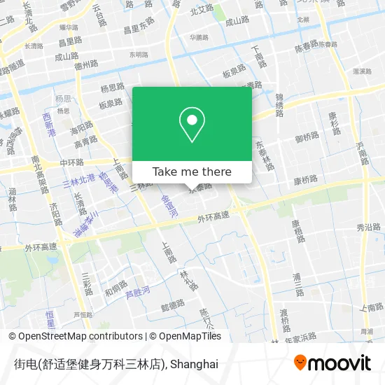 街电(舒适堡健身万科三林店) map