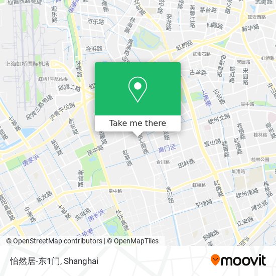 怡然居-东1门 map