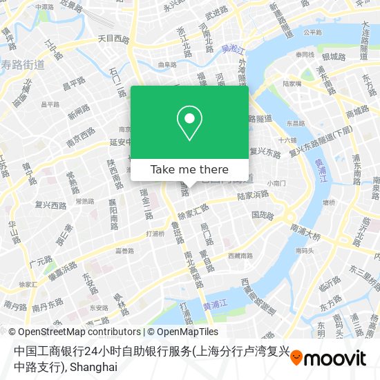 中国工商银行24小时自助银行服务(上海分行卢湾复兴中路支行) map