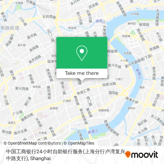 中国工商银行24小时自助银行服务(上海分行卢湾复兴中路支行) map