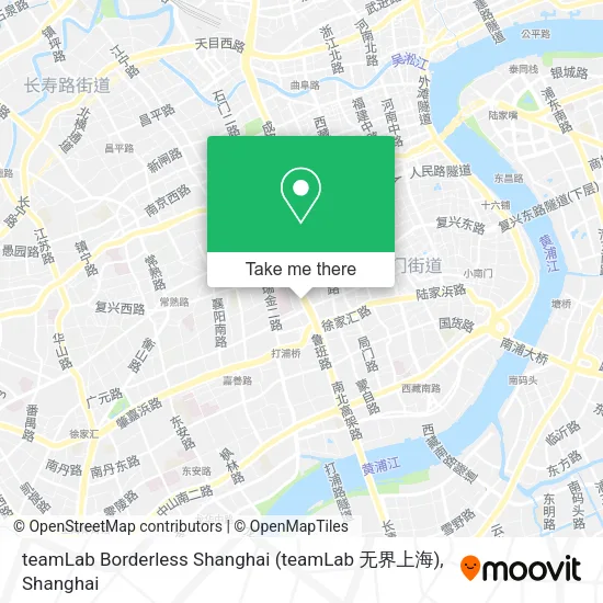 teamLab Borderless Shanghai (teamLab 无界上海) map