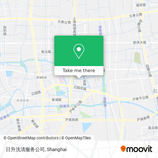 日升洗清服务公司 map