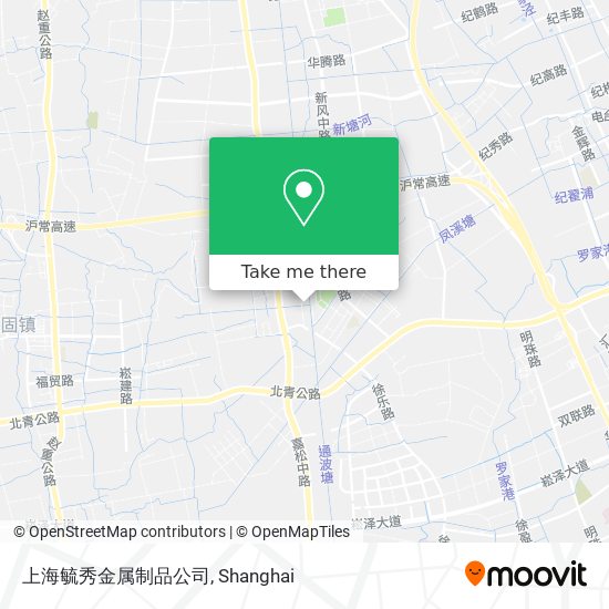 上海毓秀金属制品公司 map