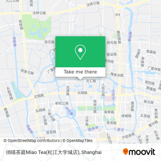 俏喵茶庭Miao Tea(松江大学城店) map