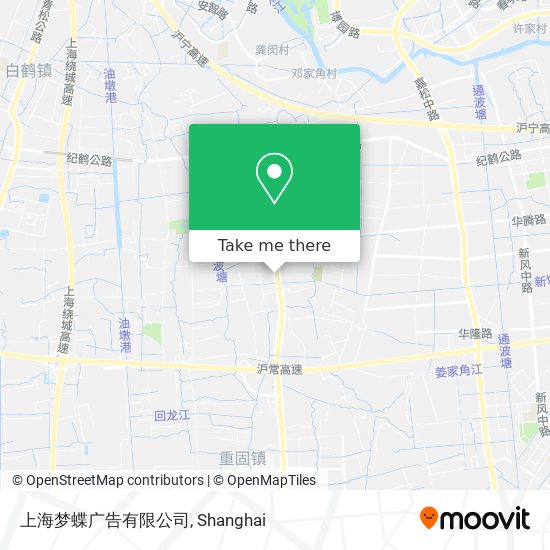 上海梦蝶广告有限公司 map