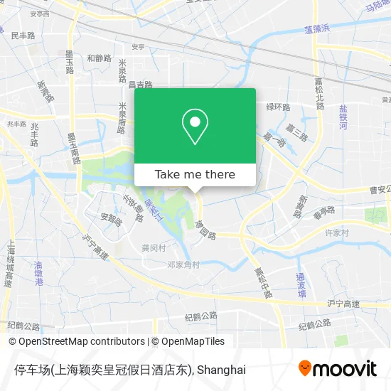 停车场(上海颖奕皇冠假日酒店东) map