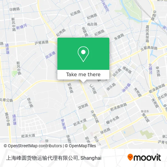 上海峰圆货物运输代理有限公司 map