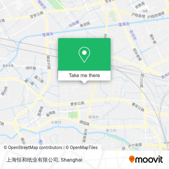 上海恒和纸业有限公司 map