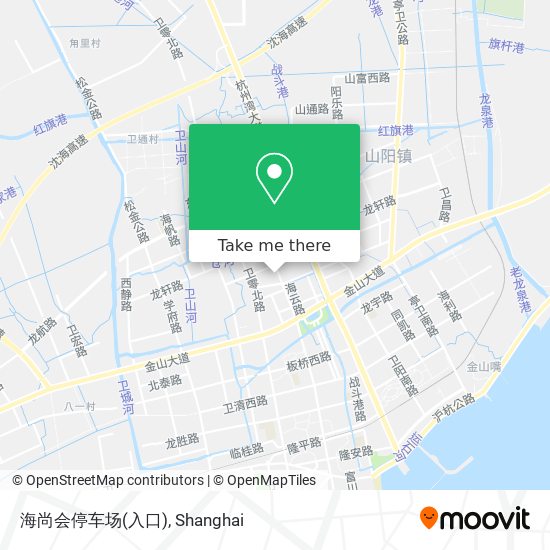 海尚会停车场(入口) map