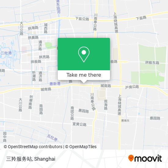 三羚服务站 map