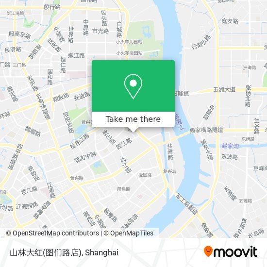 山林大红(图们路店) map