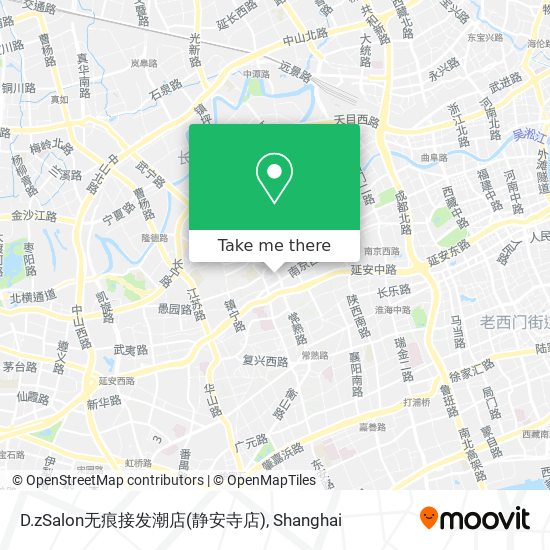 D.zSalon无痕接发潮店(静安寺店) map