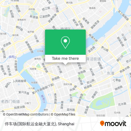 停车场(国际航运金融大厦北) map