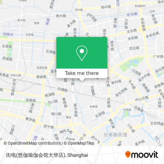 街电(悠伽瑜伽会馆大华店) map