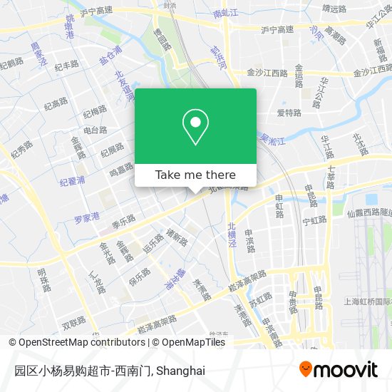 园区小杨易购超市-西南门 map