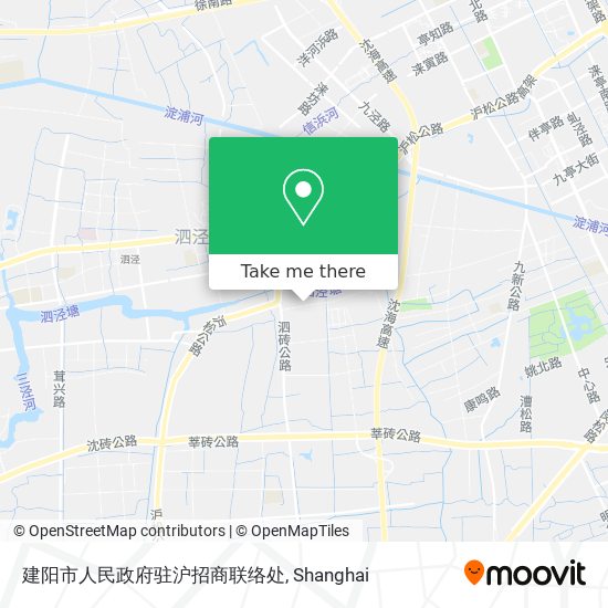 建阳市人民政府驻沪招商联络处 map