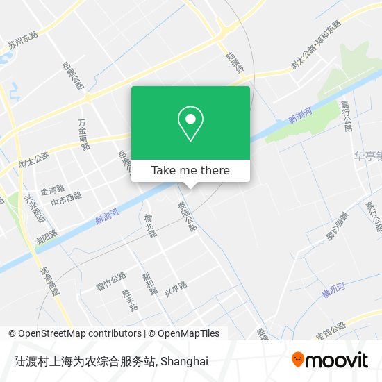 陆渡村上海为农综合服务站 map