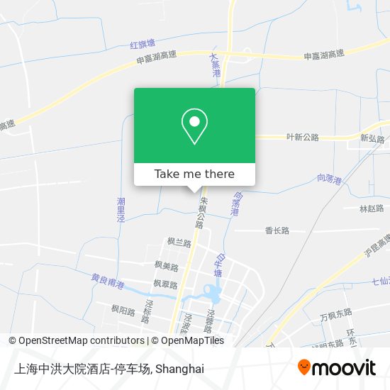 上海中洪大院酒店-停车场 map