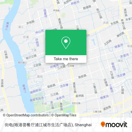 街电(唯港荟餐厅浦江城市生活广场店) map