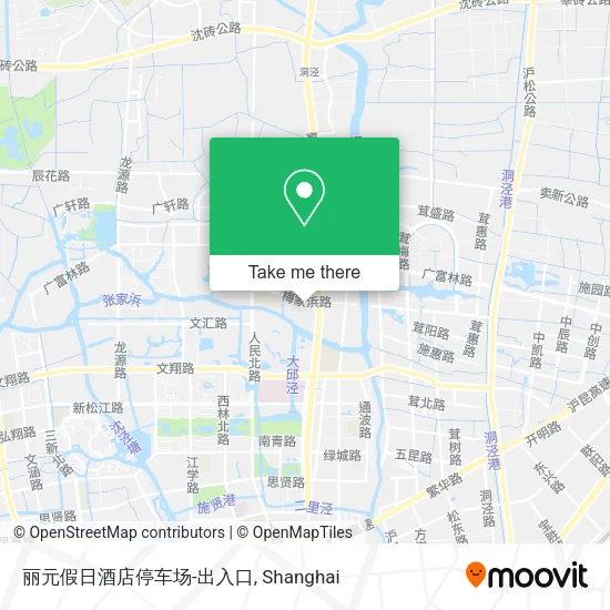 丽元假日酒店停车场-出入口 map
