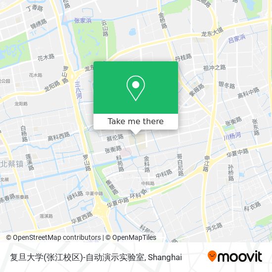 复旦大学(张江校区)-自动演示实验室 map