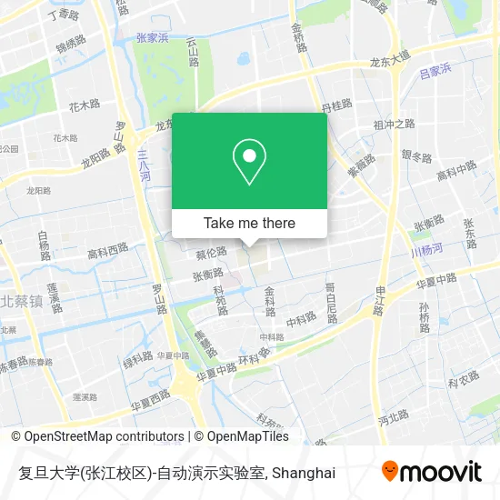 复旦大学(张江校区)-自动演示实验室 map