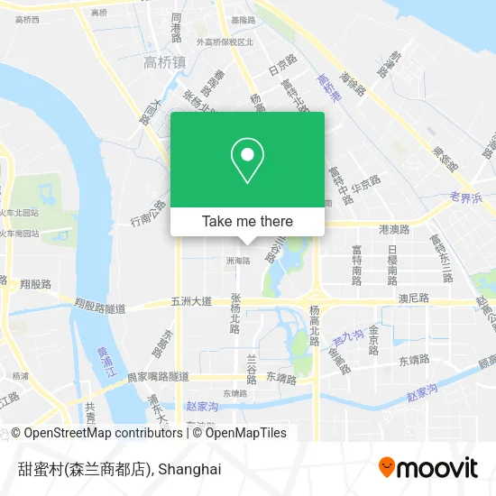 甜蜜村(森兰商都店) map
