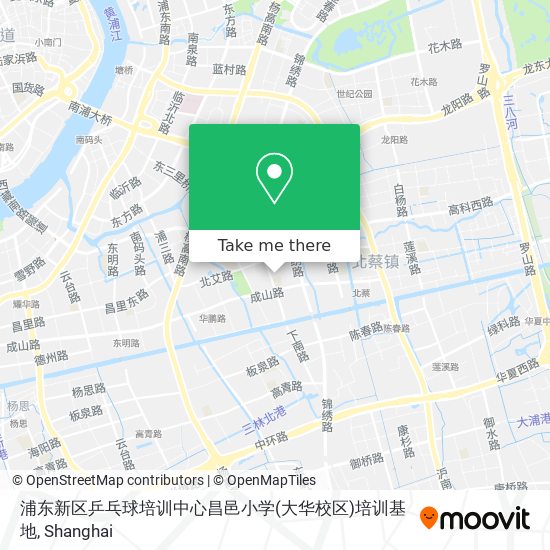 浦东新区乒乓球培训中心昌邑小学(大华校区)培训基地 map