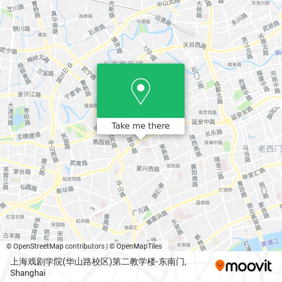 上海戏剧学院(华山路校区)第二教学楼-东南门 map