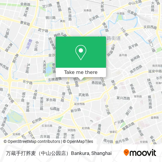 万蔵手打荞麦（中山公园店）Bankura map