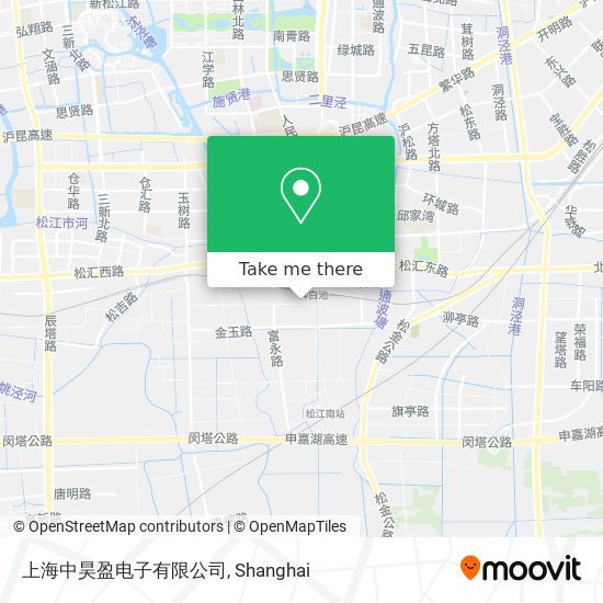 上海中昊盈电子有限公司 map