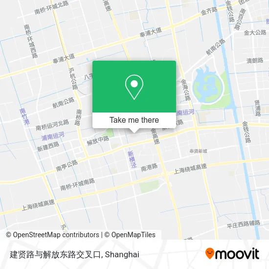建贤路与解放东路交叉口 map