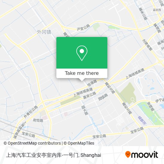 上海汽车工业安亭室内库-一号门 map