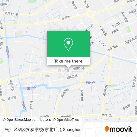 松江区泗泾实验学校(东北1门) map