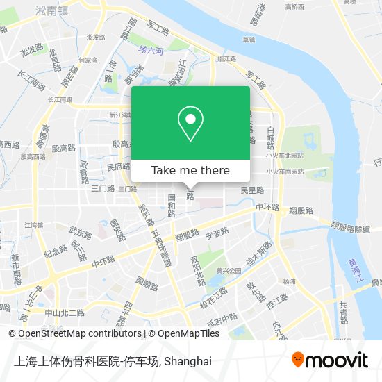 上海上体伤骨科医院-停车场 map